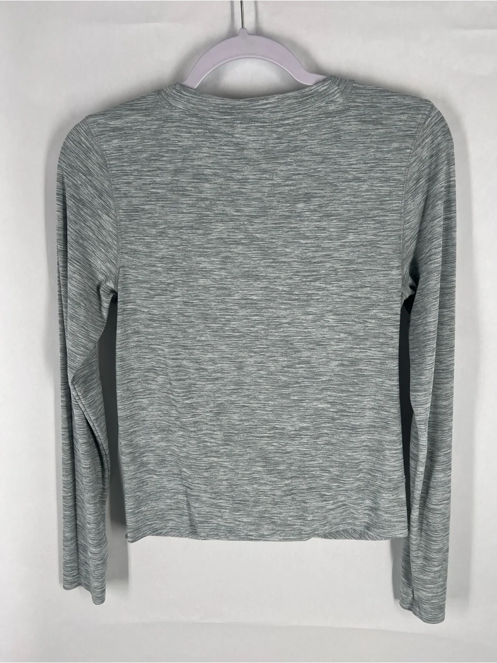 Old Navy Active Breathe ON Twist Front Workout Top Gray Space Dye Size M